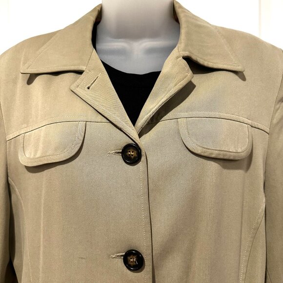 Vintage Tristan & Iseut Tan Safari Inspired Jacket, Size 11 - Picture 4 of 15